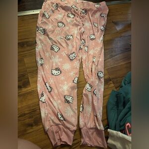 Hello kitty snowflake pajama pants size 1x